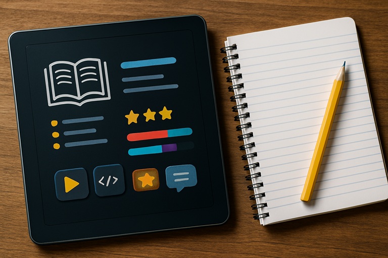 Educational content and gamified learning